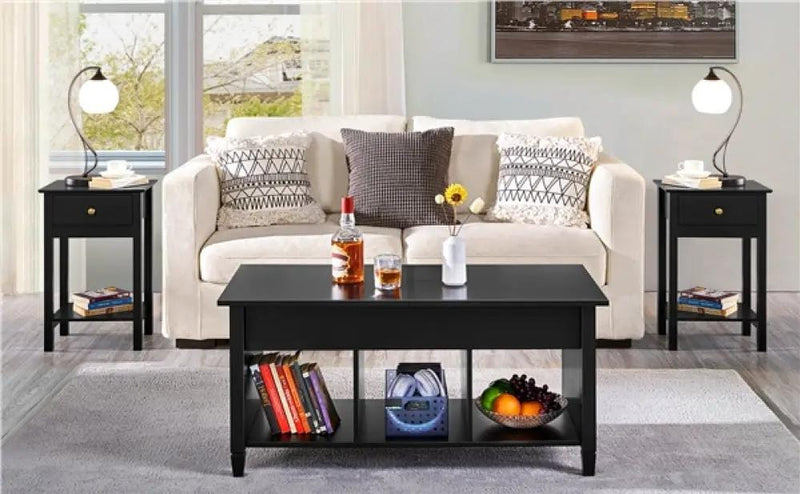 Yaheetech 2x Wood Side Table End Table Storage Cabinet Night Stand 2x Wood Side Table End Table Storage Cabinet Night Stand