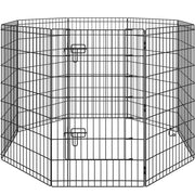 Yaheetech 8 Panel Foldable Metal Dog Exercise Pen 8 Panel Foldable Metal Dog Exercise Pen