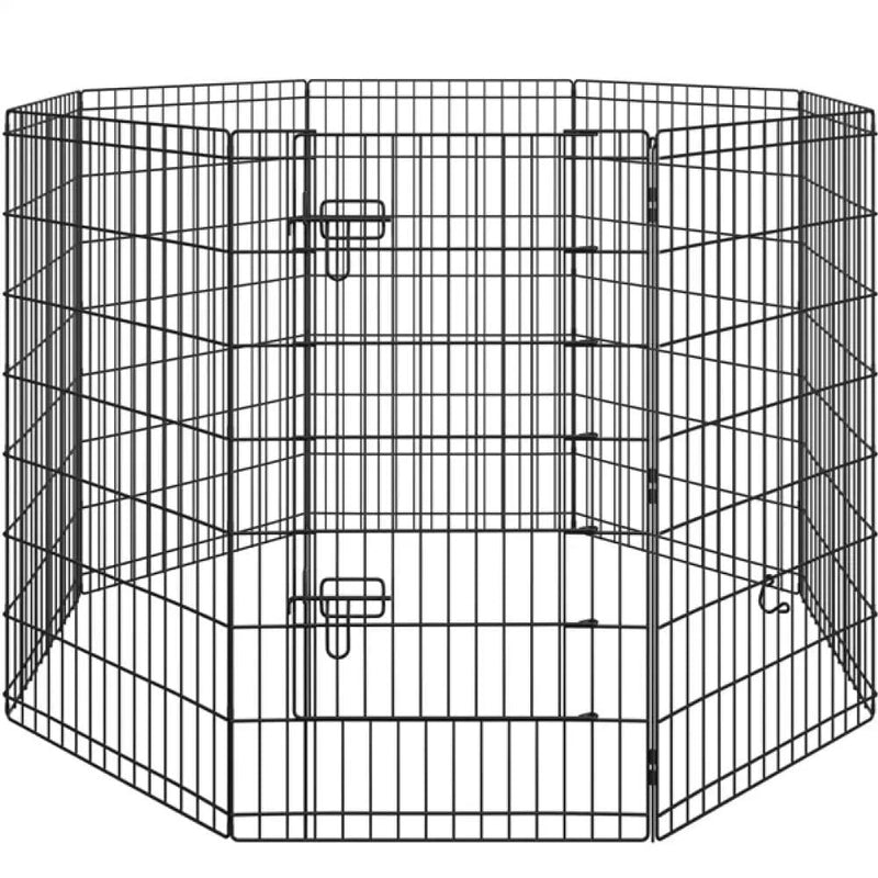 Yaheetech 8 Panel Foldable Metal Dog Exercise Pen 8 Panel Foldable Metal Dog Exercise Pen