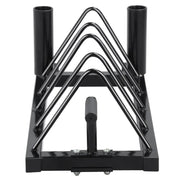 Yaheetech Horizontal Bumper Plate Rack Strength Fitness Rack Plate Holder Horizontal Bumper Plate Rack Strength Fitness Rack Plate Holder