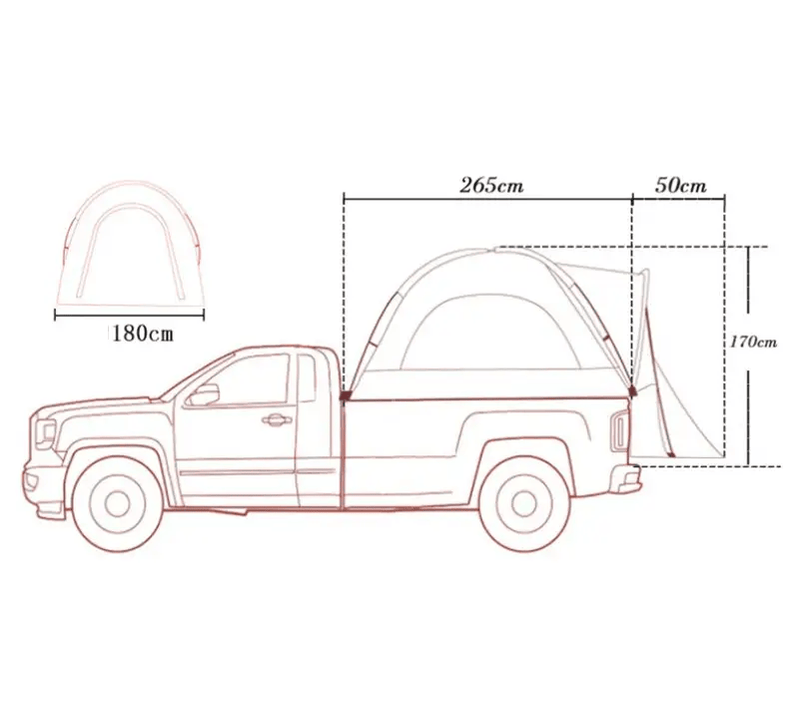salelink.co.nz Unbranded Car Tent Car Tent (LM1349 (2)) | Action Outdoors NZ