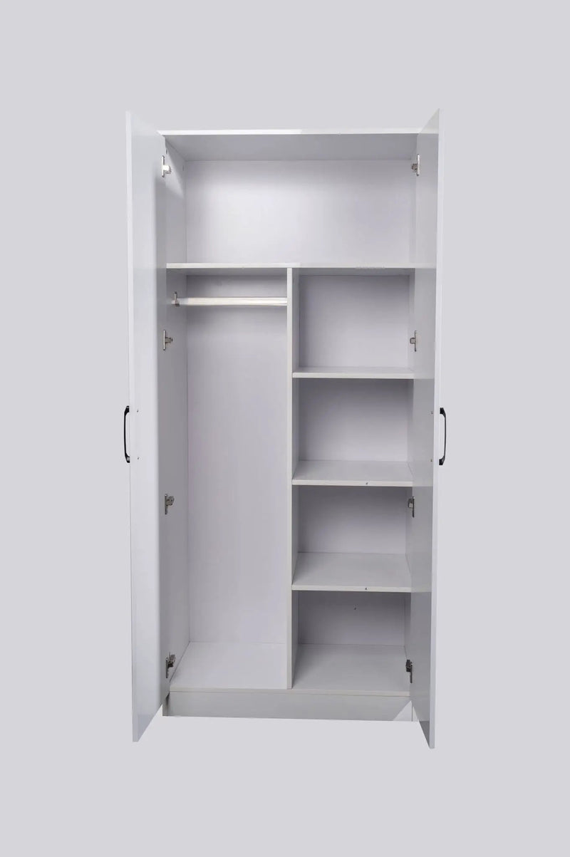 sue-e furniture Wardrobes 'Rebon' White Wardrobe 'Rebon' White Wardrobe