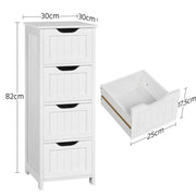 Yaheetech Bathroom Floor Cabinet Wooden Side Storage Organizer Bathroom Floor Cabinet Wooden Side Storage Organizer