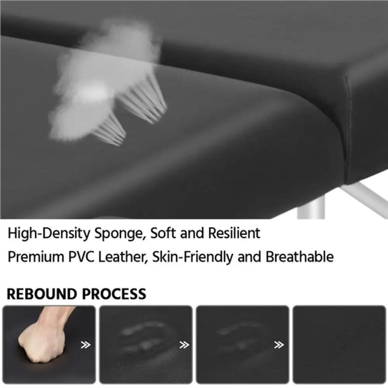 Yaheetech Adjustable Massage Bed Folding Salon Bed Massage Couch Adjustable Massage Bed Folding Salon Bed Massage Couch