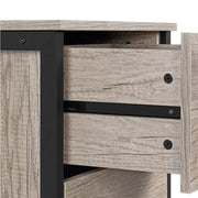 Yaheetech Metal-Framed Side Table with 2 Drawers Metal-Framed Side Table with 2 Drawers