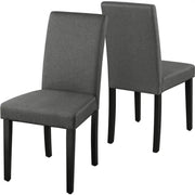 Yaheetech 4pcs Parson Dining Chairs Fabric Upholstered Urban Style 4pcs Parson Dining Chairs Fabric Upholstered Urban Style