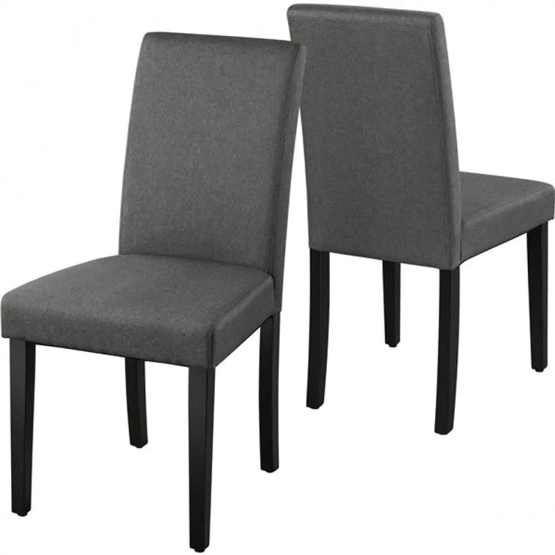 Yaheetech 4pcs Parson Dining Chairs Fabric Upholstered Urban Style 4pcs Parson Dining Chairs Fabric Upholstered Urban Style