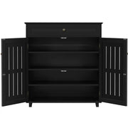 Yaheetech 4 Tier Shoe Storage Cabinet Shoe Rack 4 Tier Shoe Storage Cabinet Shoe Rack