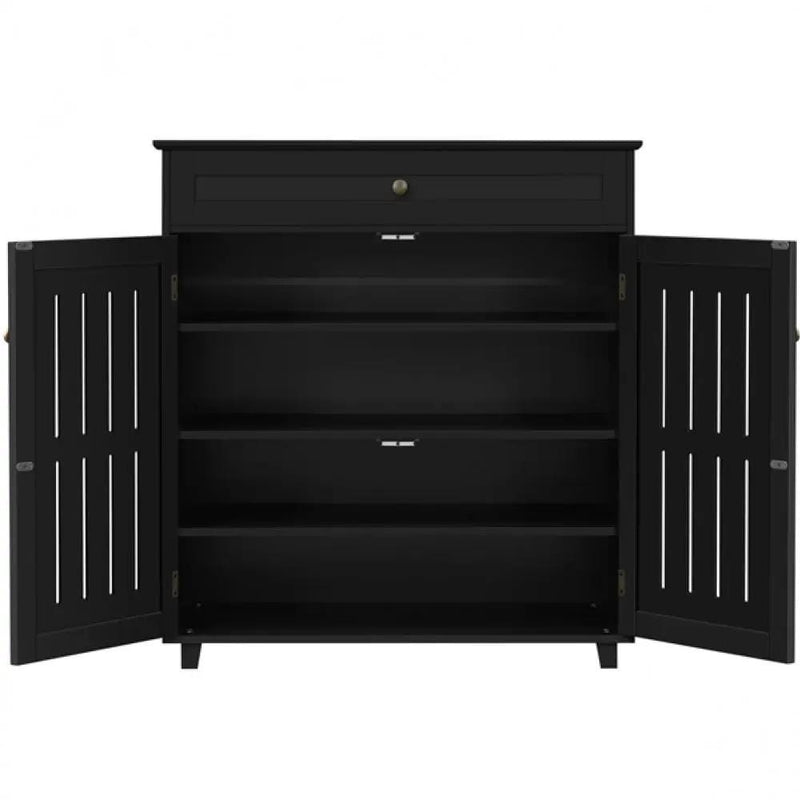 Yaheetech 4 Tier Shoe Storage Cabinet Shoe Rack 4 Tier Shoe Storage Cabinet Shoe Rack