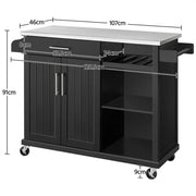 Yaheetech Kitchen Cart Kitchen Trolley Kitchen Island Kitchen Cart Kitchen Trolley Kitchen Island