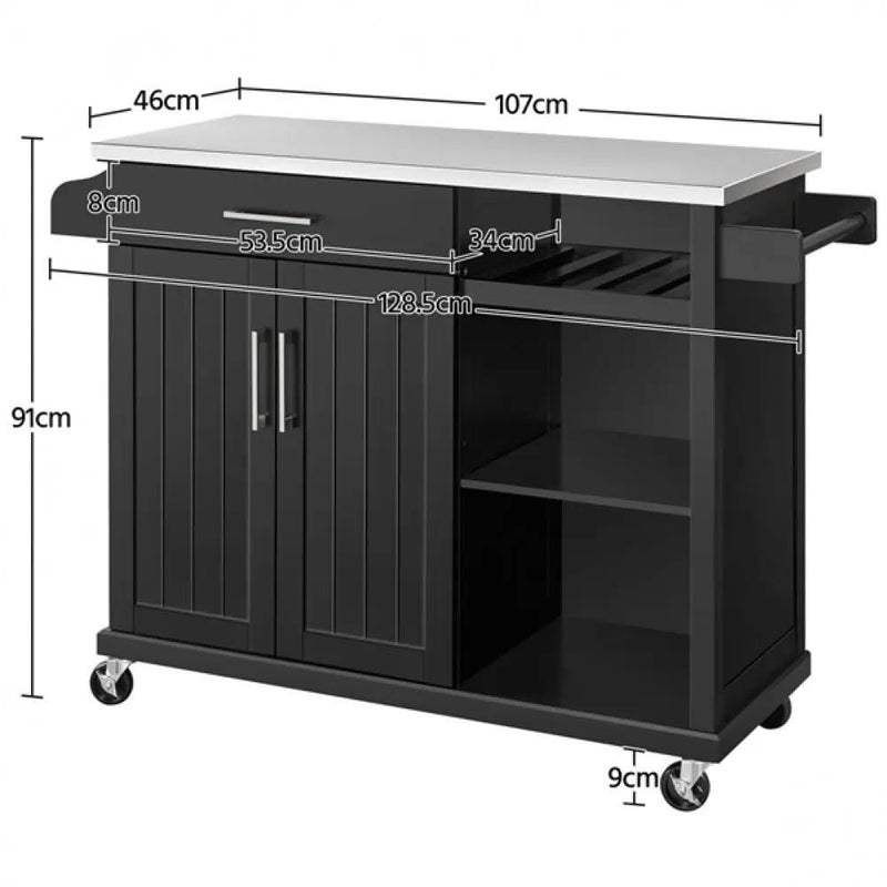 Yaheetech Kitchen Cart Kitchen Trolley Kitchen Island Kitchen Cart Kitchen Trolley Kitchen Island