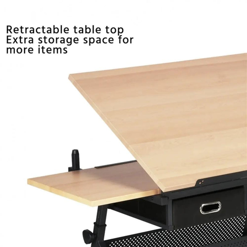 Drafting Table & Stool Set with Adjustable Table Angles & Heights All-in-One – view 6