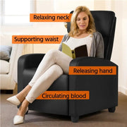 Yaheetech 1 pair PU Leather Recliner Chairs 1 pair PU Leather Recliner Chairs