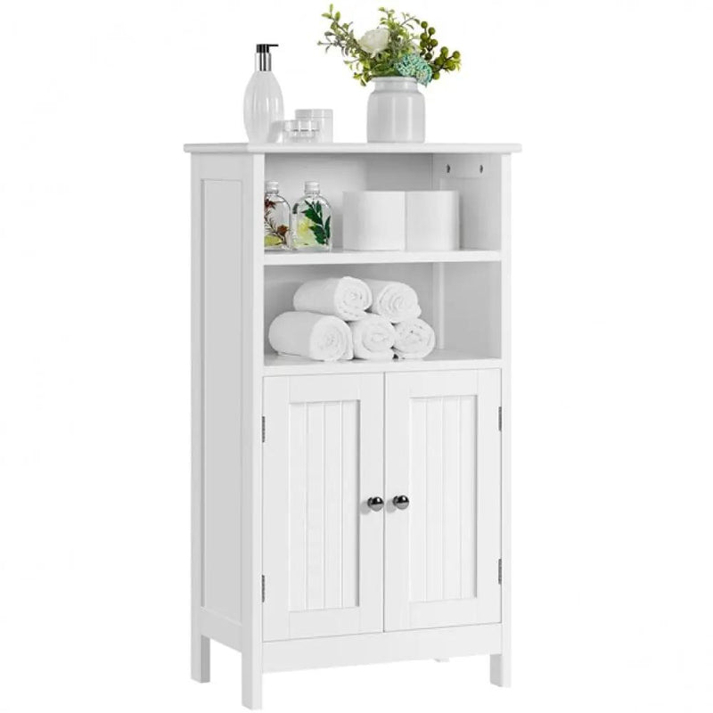 Yaheetech Free Standing Floor Cabinet Bathroom Storage Unit Free Standing Floor Cabinet Bathroom Storage Unit