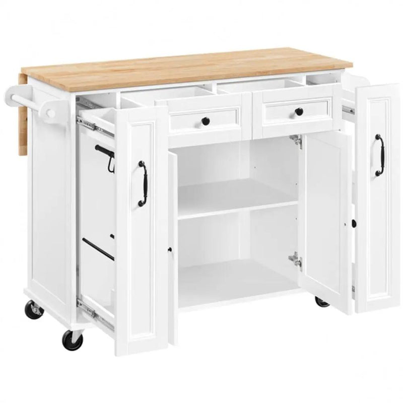 Yaheetech Kitchen Trolley with Drop-Leaf Breakfast Bar Kitchen Trolley with Drop-Leaf Breakfast Bar