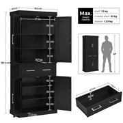 Yaheetech Kitchen Pantry Cabinet Tall Pantry Cupboard Kitchen Pantry Cabinet Tall Pantry Cupboard