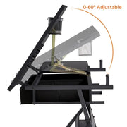 Drafting Table/Stool Set with Adjustable Table Angles & Heights All-in-One – view 6