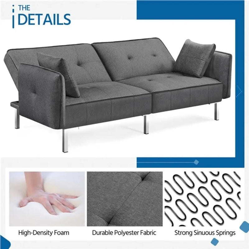 Yaheetech Extra Large Sofa Convertible Futon Sofa Bed Extra Large Sofa Convertible Futon Sofa Bed