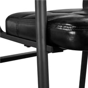 Yaheetech 2pcs Office Reception Chairs Faux Leather Guest Chairs 2pcs Office Reception Chairs Faux Leather Guest Chairs