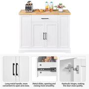 Yaheetech Rolling Kitchen Island Trolley Modern Storage Cabinet Rolling Kitchen Island Trolley Modern Storage Cabinet