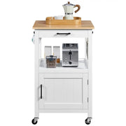 Yaheetech Kitchen Island Cart Storage Rolling Kitchen Cart W/Wheels Kitchen Island Cart Storage Rolling Kitchen Cart W/Wheels