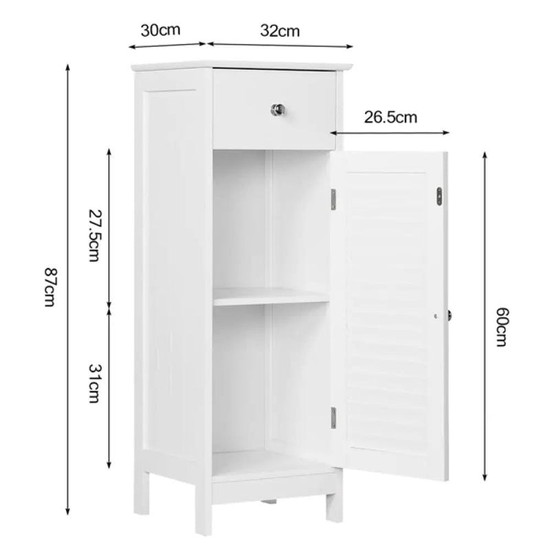 Yaheetech Bathroom Kitchen Floor Storage Cabinet Bathroom Kitchen Floor Storage Cabinet