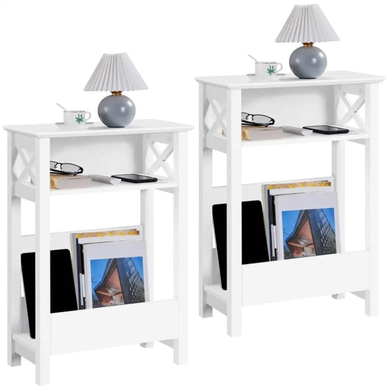 Yaheetech Slim End Table Modern Sofa Table Slim End Table Modern Sofa Table