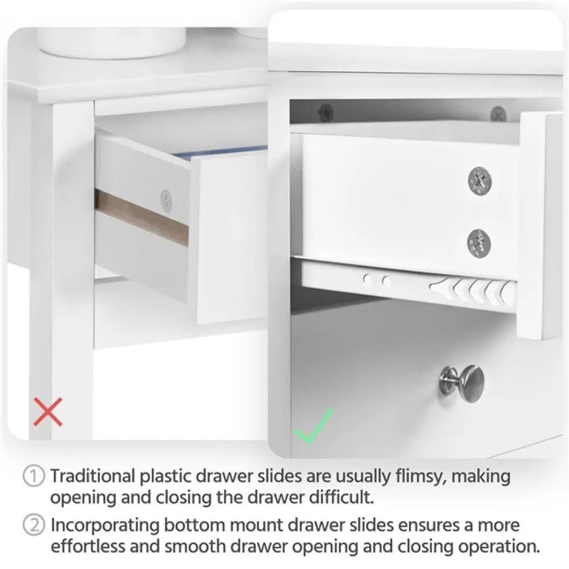 Yaheetech 70cm Tall Bedside Table End Table 70cm Tall Bedside Table End Table