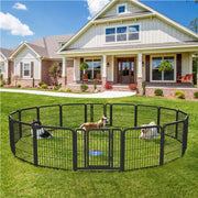 Yaheetech 16pcs Dog Pen Pet Barrier Fence 16pcs Dog Pen Pet Barrier Fence