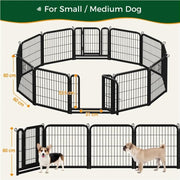 Yaheetech 12 Panels Dog Playpen Metal Pet Pen 12 Panels Dog Playpen Metal Pet Pen