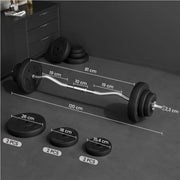 Yaheetech 20 KG Barbell Weight Set 20 KG Barbell Weight Set