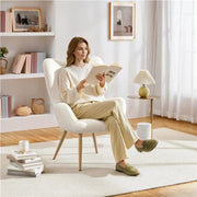 Yaheetech Boucle Accent Chair Armchair Boucle Accent Chair Armchair