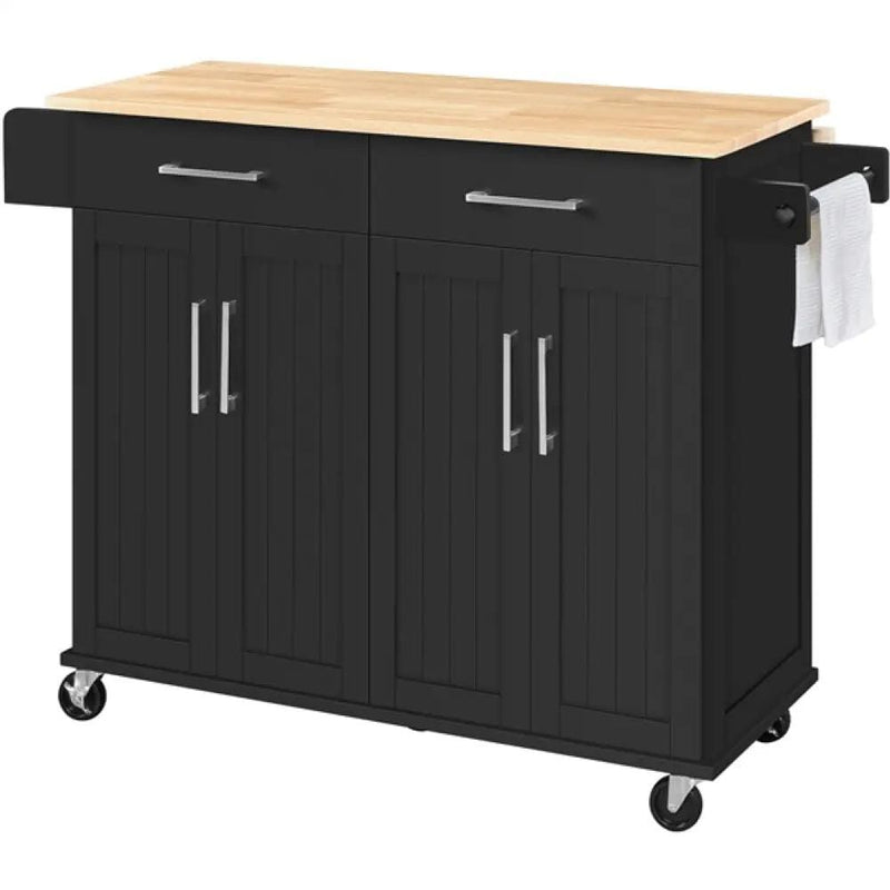 Yaheetech Kitchen Trolley Kitchen Island on Wheels Kitchen Cart Kitchen Trolley Kitchen Island on Wheels Kitchen Cart