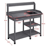 Yaheetech Garden Potting Bench with Basin Garden Work Bench Station Garden Potting Bench with Basin Garden Work Bench Station
