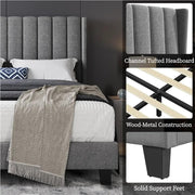 Yaheetech Queen Upholstered Bed Frame Queen Upholstered Bed Frame