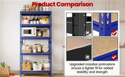 Yaheetech 5-Tier Utility Shelves Adjustable Metal Shelving Units 5-Tier Utility Shelves Adjustable Metal Shelving Units