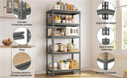 Yaheetech 5-Tier Utility Shelves Adjustable Metal Shelving Units 5-Tier Utility Shelves Adjustable Metal Shelving Units