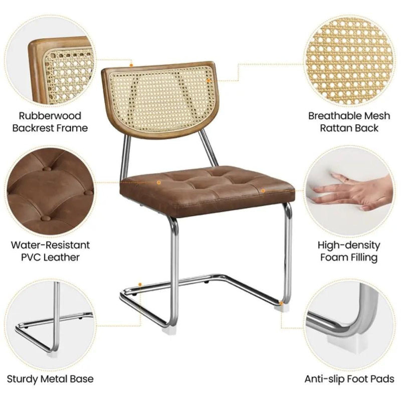 Yaheetech 4PCS Mid-Century Modern Dining Chairs 4PCS Mid-Century Modern Dining Chairs