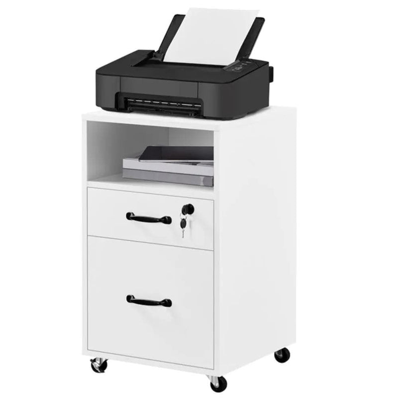 Yaheetech Brand New 2 Drawer Side Table End Table File Cabinet Brand New 2 Drawer Side Table End Table File Cabinet