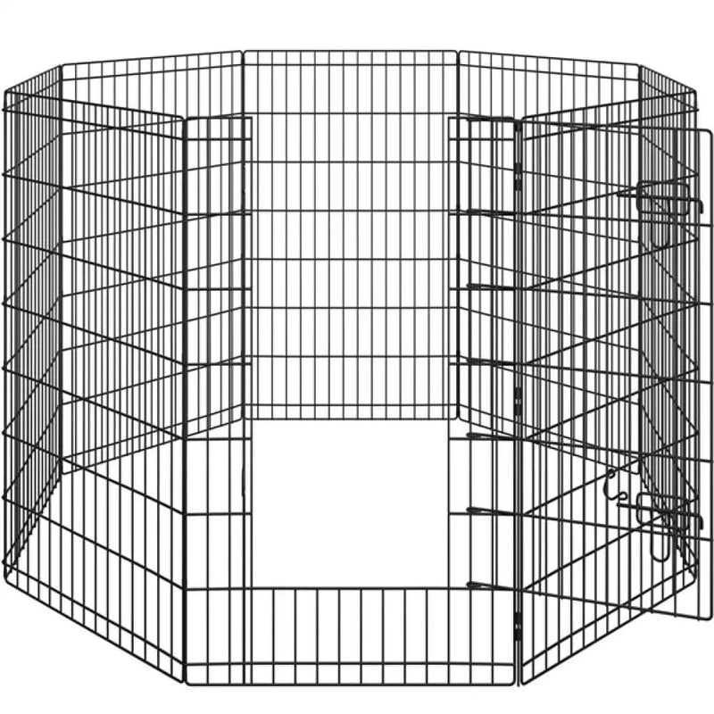Yaheetech 8 Panel Foldable Metal Dog Exercise Pen 8 Panel Foldable Metal Dog Exercise Pen