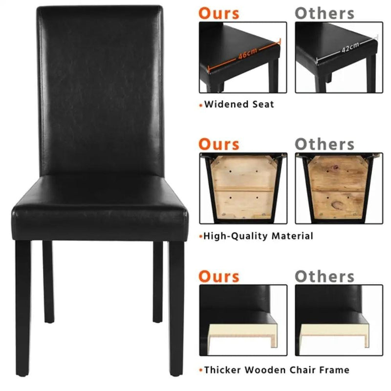 Yaheetech 6pcs Faux Leather Dining Chair 6pcs Faux Leather Dining Chair
