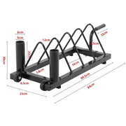 Yaheetech Horizontal Bumper Plate Rack Strength Fitness Rack Plate Holder Horizontal Bumper Plate Rack Strength Fitness Rack Plate Holder