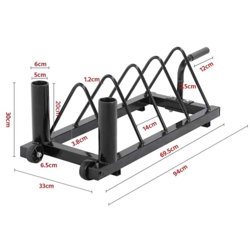 Yaheetech Horizontal Bumper Plate Rack Strength Fitness Rack Plate Holder Horizontal Bumper Plate Rack Strength Fitness Rack Plate Holder
