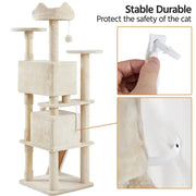 Cat Tree Cat Tower w/ Condos & Dangling Balls & Scratching Posts & Platforms – view 6