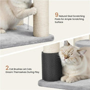 Multilevel Heavy-Duty Cat Tree with Thick Scratching Posts – view 6