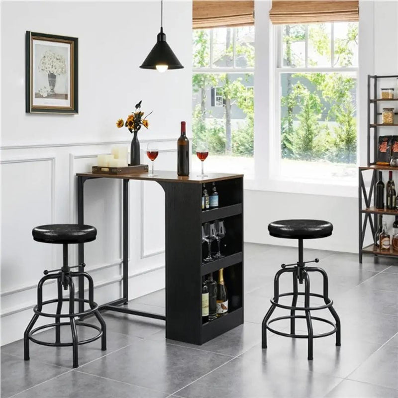 Yaheetech Vintage Industrial Bar Stool Rustic Swivel Bar Stool Vintage Industrial Bar Stool Rustic Swivel Bar Stool