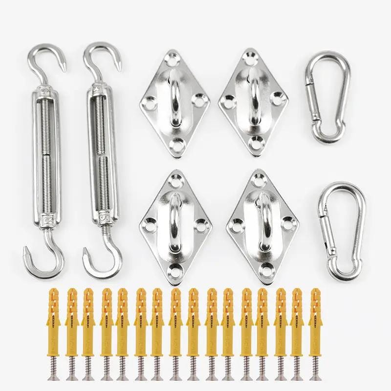 Outdoor Shade Sail Hardware Kit for Rectangle Sun Shade Sails Mounting Accessory – view 1