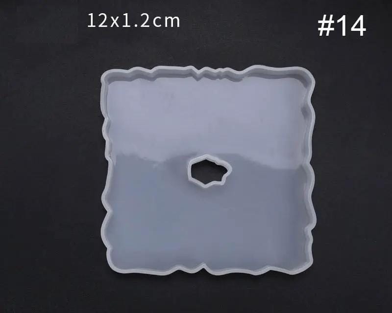 Resin Art NZ Moulds Irregular Coaster Moulds - 04 with hole Irregular Coaster Moulds - 04 with hole | NZ