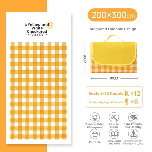 ECOTREK Picnic Mats Ecotrek Waterproof Oxford Picnic Mat — INS Style Camping Mat 200x300cm THTF50116 Ecotrek Waterproof Oxford Picnic Mat — INS Style Camping Mat 200x300cm THTF50116