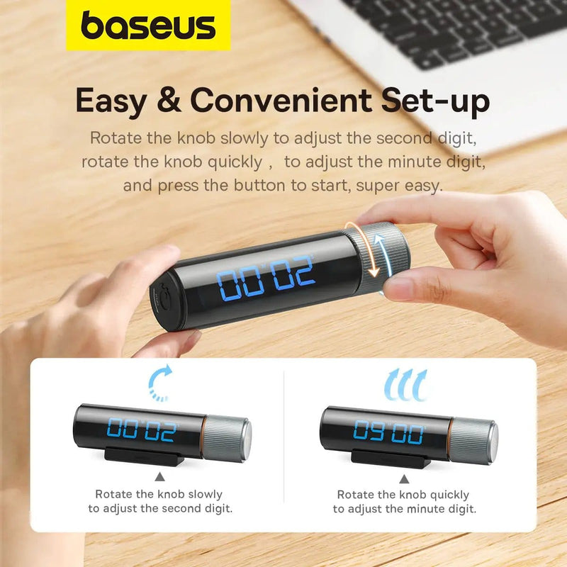 salelink.co.nz Baseus Magnetic Digital Timer Countdown Magnetic Digital Timer Countdown | Action Outdoors NZ